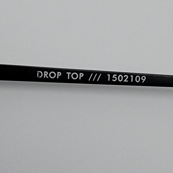 Le Specs 1502109 Drop Top Black Frame Black Lens Aviator Sunglasses 59-18-126 - Picture 9 of 13